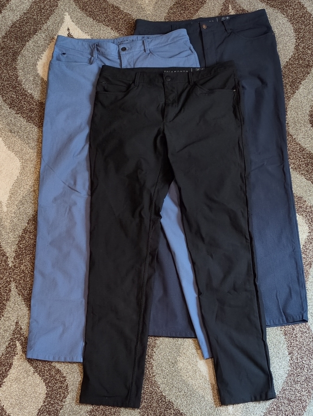 💙🖤👖7 Diamonds Infinity Men’s Chinos Slim Fit Trio Set size W34xL34💙🖤👖
